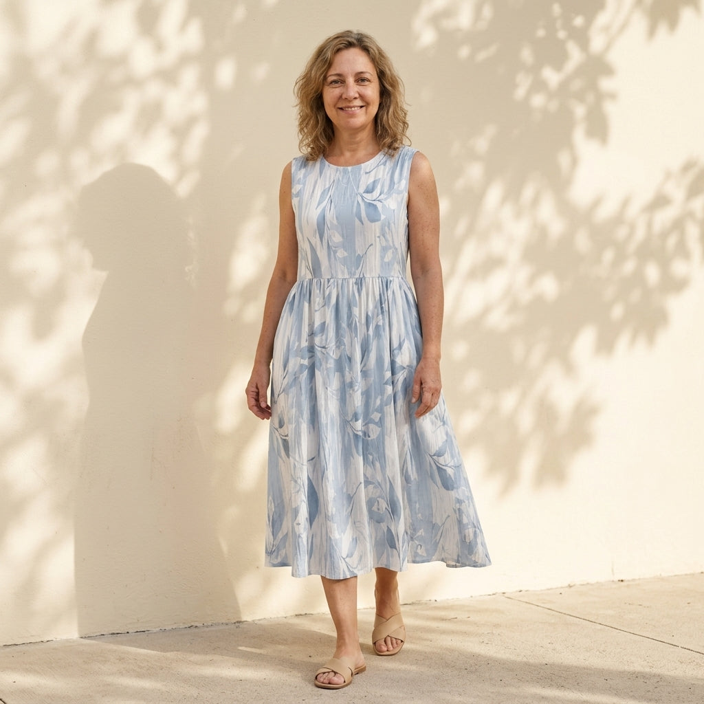 Pilar | Vestido floral sin mangas