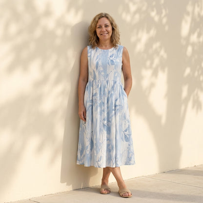 Pilar | Vestido floral sin mangas