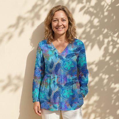 Julia | Blusa larga con escote en V